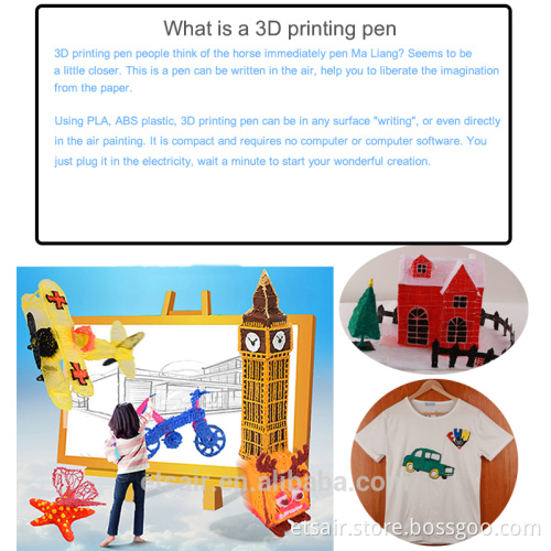 Pen Printing 3D Art Pen 3D Drawing Pen Amazing Product With Screen 5M Free PLA Filaments